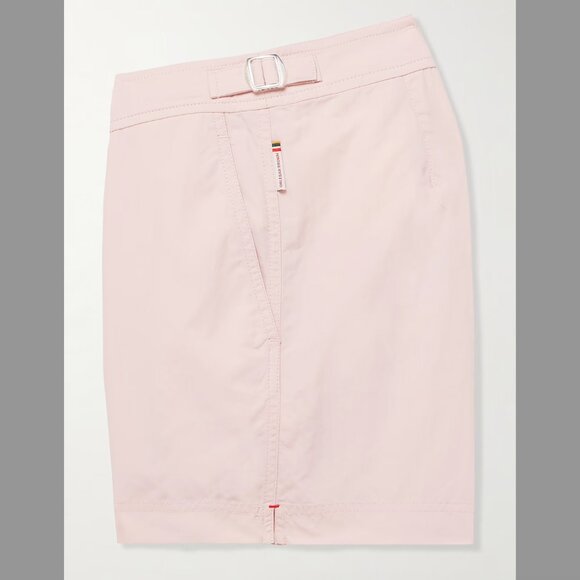 ORLEBAR BROWN Springer Slim Fit Short Length Swim Waist Adjust Pink Shorts Bath - Picture 6 of 11